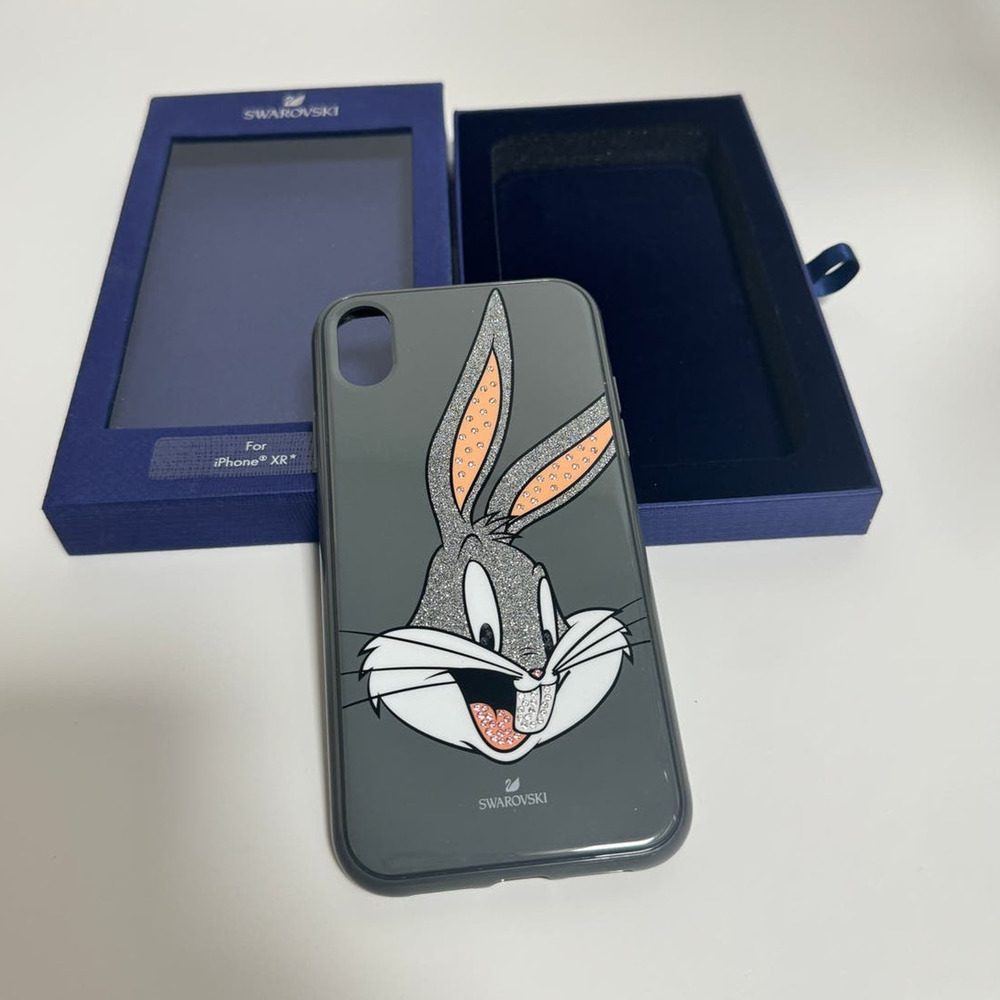 Swarovski Looney Tunes Bugs Bunny Smartphone iPhone XR Case Gray